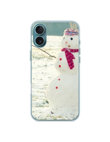 Coque iPhone 16 Plus Bonhomme de Neige - R Delean