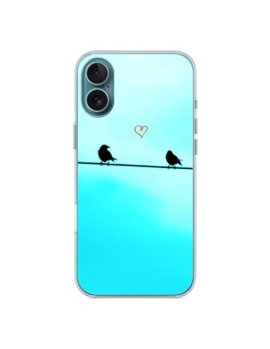 Coque iPhone 16 Plus Oiseaux Birds Amour Love - R Delean