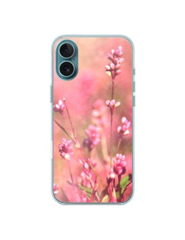 Coque iPhone 16 Plus Fleurs Bourgeons Roses - R Delean