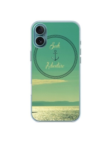 Coque iPhone 16 Plus See Adventure Aventure Ancre Navire Bateau - R Delean