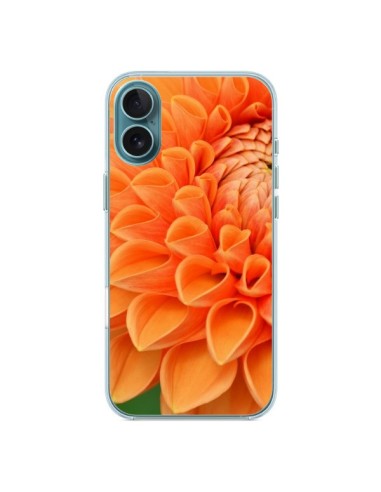 Coque iPhone 16 Plus Fleurs oranges flower - R Delean