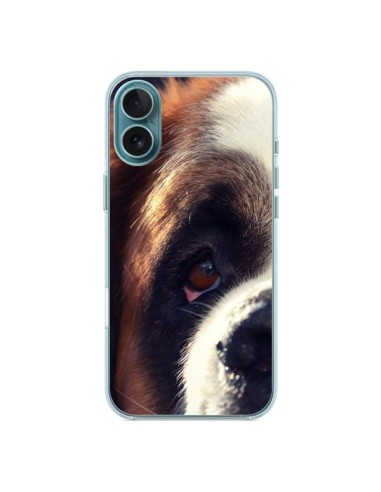 Coque iPhone 16 Plus Saint Bernard Chien Dog - R Delean