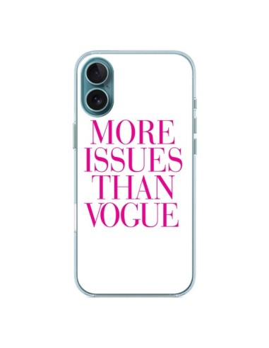 Coque iPhone 16 Plus More Issues Than Vogue Rose Pink - Rex Lambo