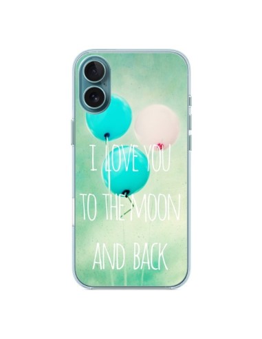 Coque iPhone 16 Plus I love you to the moon and back - Sylvia Cook