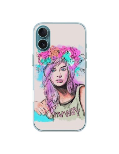 Coque iPhone 16 Plus Femme Mannequin Barbara Palvin - Sara Eshak