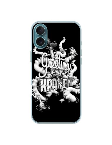 Coque iPhone 16 Plus Greetings from the kraken Tentacules Poulpe - Senor Octopus