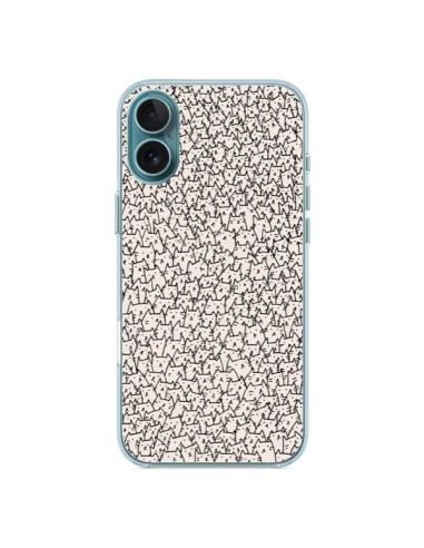 Coque iPhone 16 Plus A lot of cats chat - Santiago Taberna