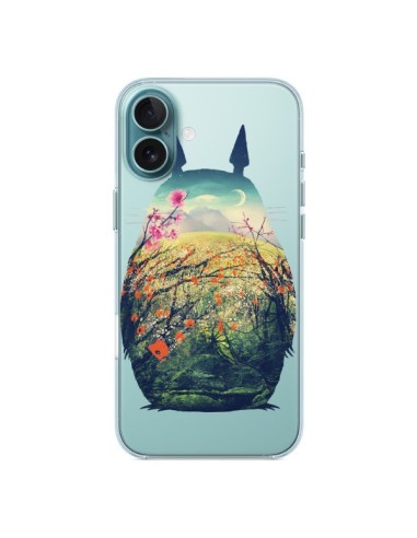 Coque iPhone 16 Plus Totoro Manga Comics Transparente - Victor Vercesi