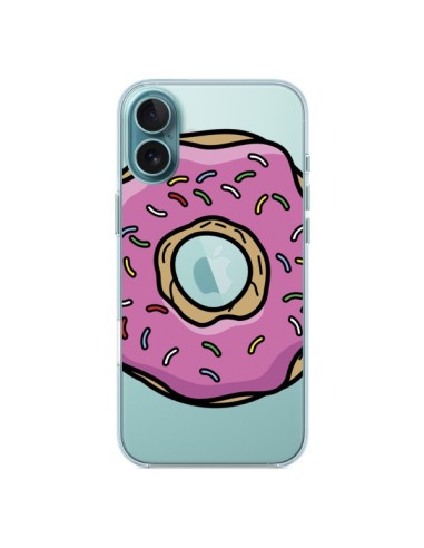 Coque iPhone 16 Plus Donuts Rose Transparente - Yohan B.