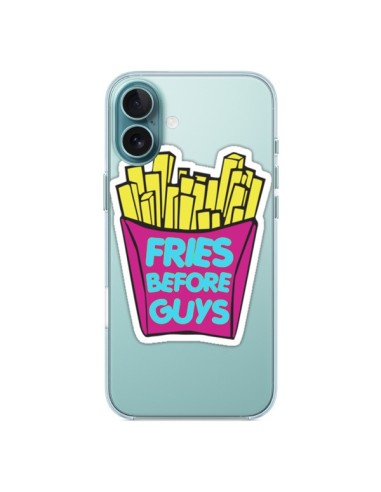 Coque iPhone 16 Plus Fries Before Guys Transparente - Yohan B.