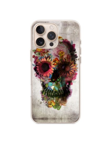 Coque iPhone 16 Pro Max Skull Flower Tête de Mort - Ali Gulec