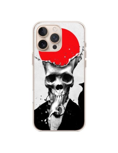 Coque iPhone 16 Pro Max Splash Skull Tête de Mort - Ali Gulec