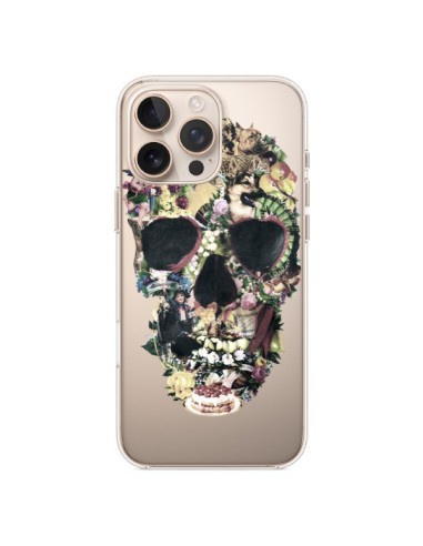 Coque iPhone 16 Pro Max Skull Vintage Tête de Mort Transparente - Ali Gulec