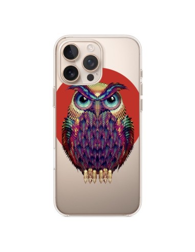 Coque iPhone 16 Pro Max Chouette Hibou Owl Transparente - Ali Gulec