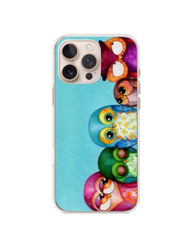 Coque iPhone 16 Pro Max Famille Chouettes - Annya Kai