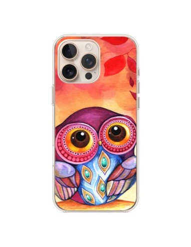 Cover iPhone 16 Pro Max Gufo Foglie Autunno - Annya Kai