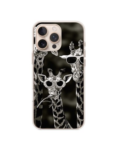 Coque iPhone 16 Pro Max Girafe Swag Lunettes Familiy Giraffe - Asano Yamazaki