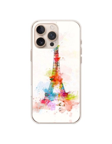 Coque iPhone 16 Pro Max Paris Tour Eiffel Muticolore - Asano Yamazaki