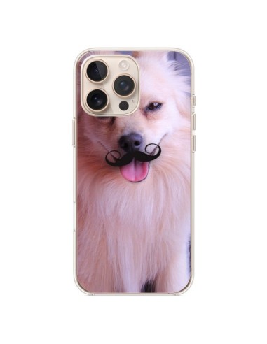 Coque iPhone 16 Pro Max Clyde Chien Movember Moustache - Bertrand Carriere