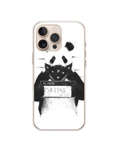 Cover iPhone 16 Pro Max Panda Cattivo Prigione - Balazs Solti