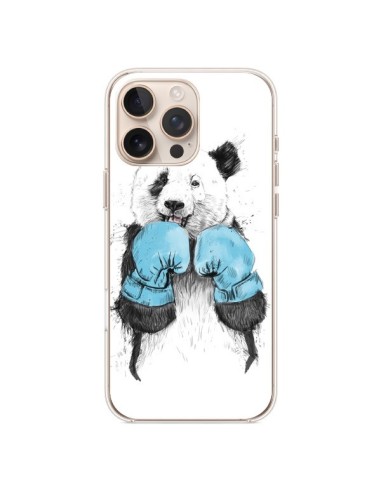 Coque iPhone 16 Pro Max Winner Panda Boxeur - Balazs Solti