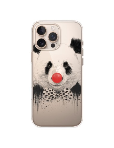 Coque iPhone 16 Pro Max Clown Panda Transparente - Balazs Solti