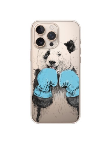 Cover iPhone 16 Pro Max Panda Vincitore Trasparente - Balazs Solti