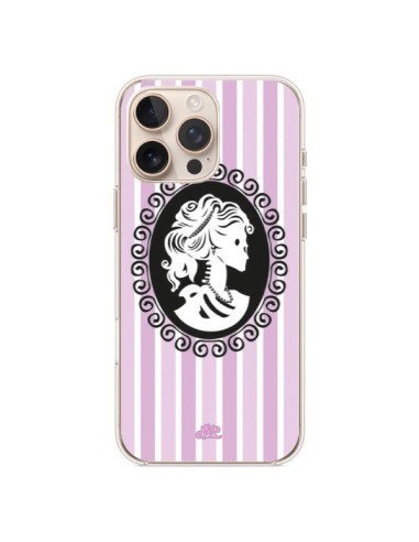 Coque iPhone 16 Pro Max Camée Squelette Rose et Bleue - Enilec