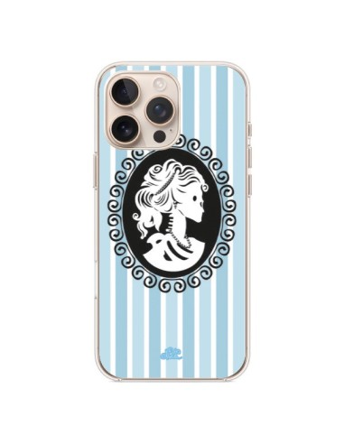 Coque iPhone 16 Pro Max Camée Squelette Bleue - Enilec