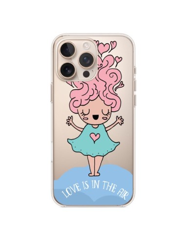 Cover iPhone 16 Pro Max Amore Is In The Air Ragazzina Trasparente - Claudia Ramos