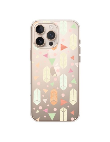 Coque iPhone 16 Pro Max Arrow Fleche Azteque Transparente - Claudia Ramos