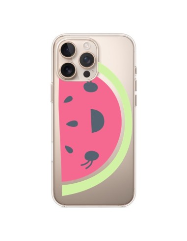 Coque iPhone 16 Pro Max Pasteque Watermelon Fruit Transparente - Claudia Ramos