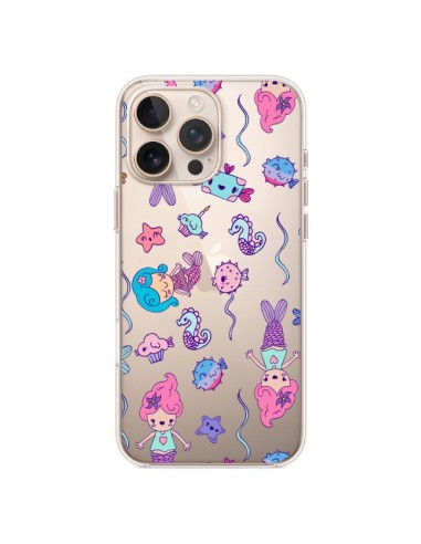 Coque iPhone 16 Pro Max Mermaid Petite Sirene Ocean Transparente - Claudia Ramos