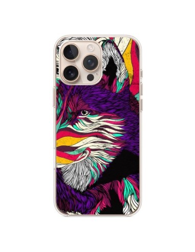 Coque iPhone 16 Pro Max Color Husky Chien Loup - Danny Ivan