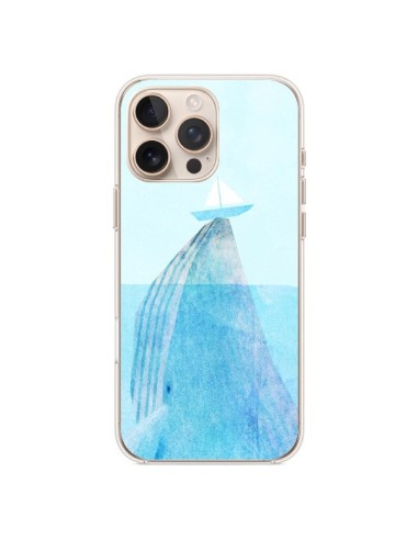 Coque iPhone 16 Pro Max Baleine Whale Bateau Mer - Eric Fan