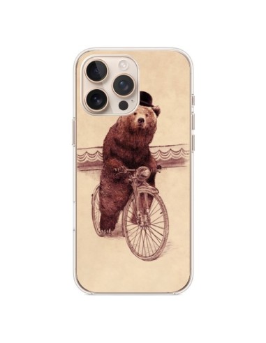 Coque iPhone 16 Pro Max Ours Velo Barnabus Bear - Eric Fan