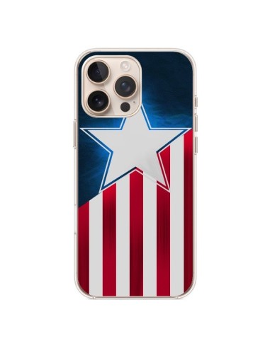 Coque iPhone 16 Pro Max Captain America - Eleaxart