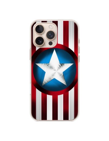 Coque iPhone 16 Pro Max Captain America Great Defender - Eleaxart