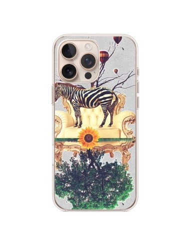 Coque iPhone 16 Pro Max Zebre The World - Eleaxart