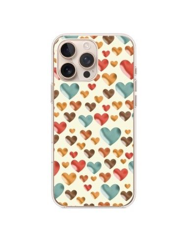 Coque iPhone 16 Pro Max Coeurs Color_s - Eleaxart