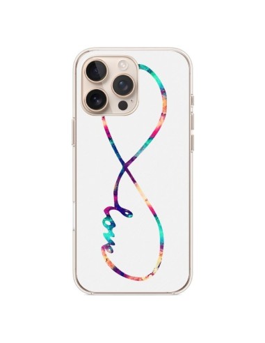 Coque iPhone 16 Pro Max Love Forever Infini Couleur - Eleaxart