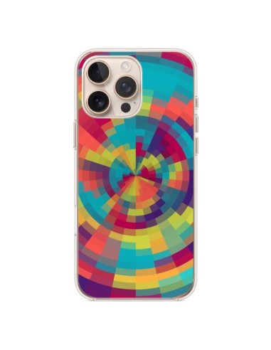 iPhone 16 Pro Max Case Color Spiral Red Green - Eleaxart