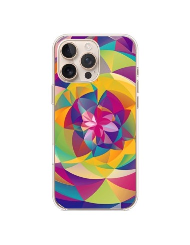 Coque iPhone 16 Pro Max Acid Blossom Fleur - Eleaxart