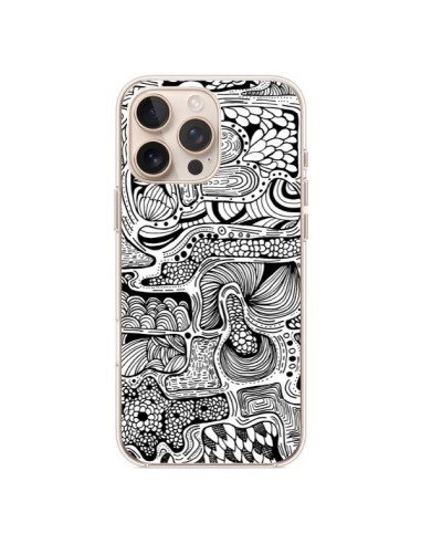 Coque iPhone 16 Pro Max Reflejo Reflet Noir et Blanc - Eleaxart