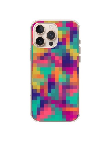 Coque iPhone 16 Pro Max Exotic Mosaic Pixels Azteque - Eleaxart