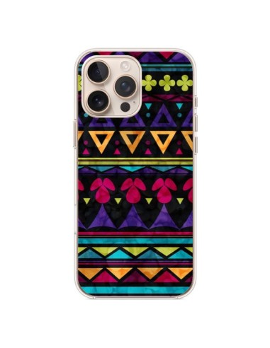 Coque iPhone 16 Pro Max Triangles Pattern Azteque - Eleaxart