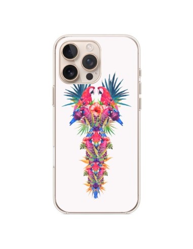 Coque iPhone 16 Pro Max Parrot Kingdom Royaume Perroquet - Eleaxart