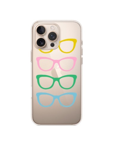 Coque iPhone 16 Pro Max Sunglasses Lunettes Soleil Couleur Transparente - Project M