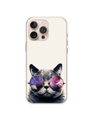 iPhone 16 Pro Max Case Cat with Glasses - Gusto NYC