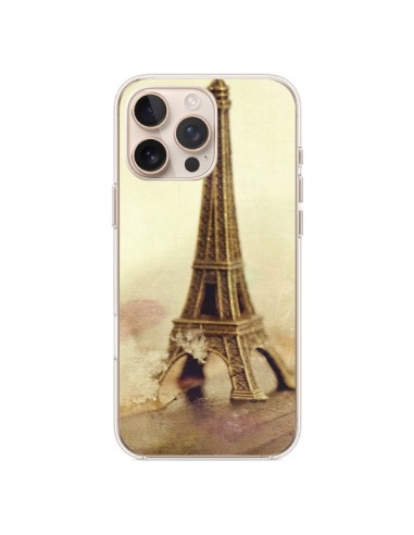 Coque iPhone 16 Pro Max Tour Eiffel Vintage - Irene Sneddon